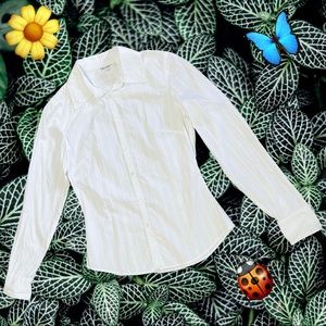 Calvin Klein , button down Whit shirt. Size XS